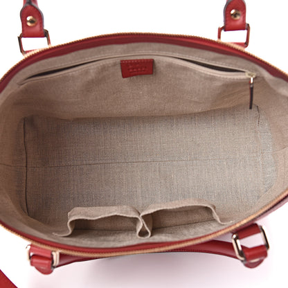 Gucci Soft Microguccissima Medium Zippered Satchel Rosso 7 of 10