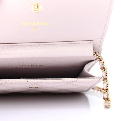 Chanel Caviar Quilted Miss Coco Clutch With Chain Light Purple 4 of 5