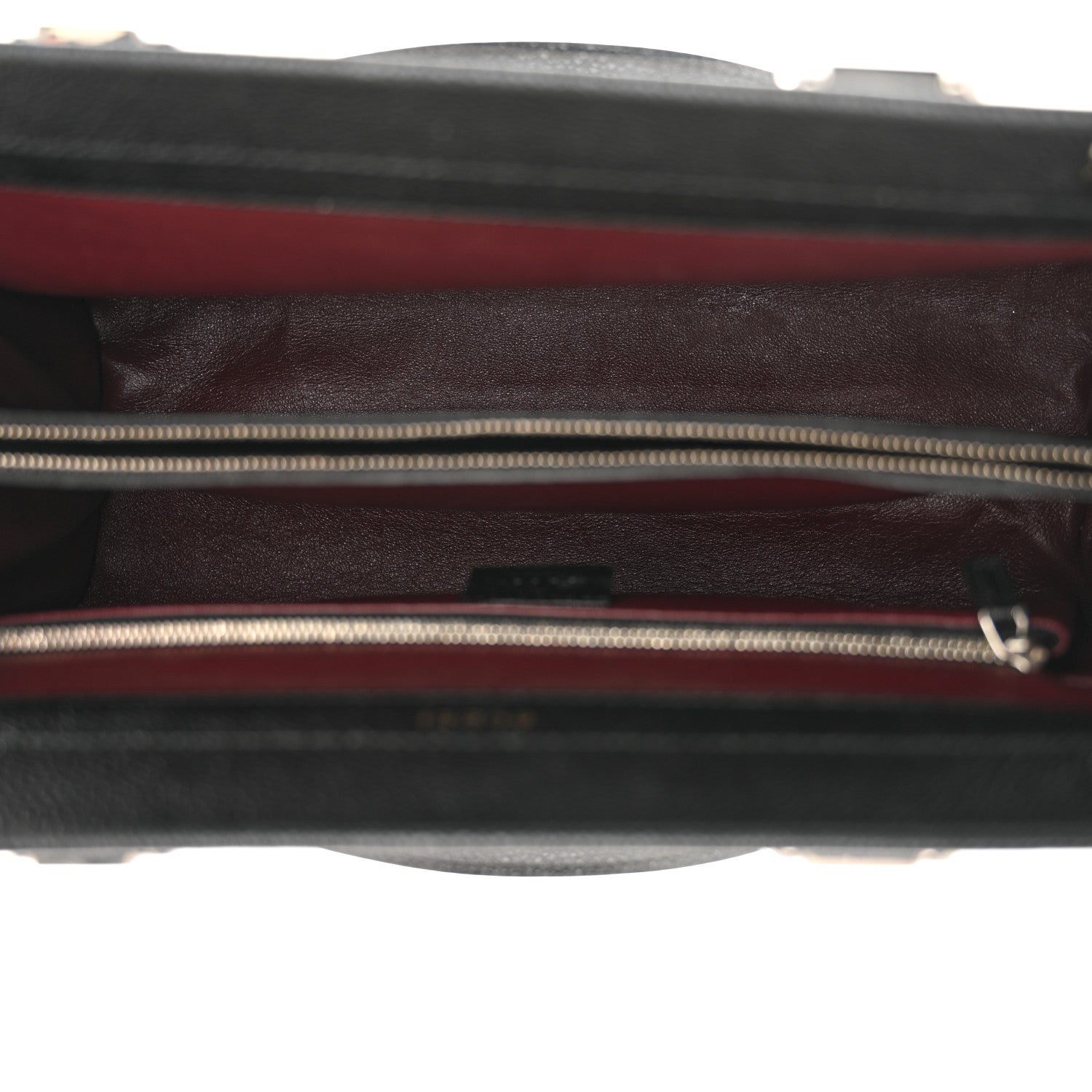 Gucci Grainy Calfskin Medium Zumi Top Handle Bag Black 5 of 10