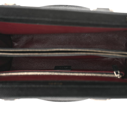 Gucci Grainy Calfskin Medium Zumi Top Handle Bag Black 5 of 10