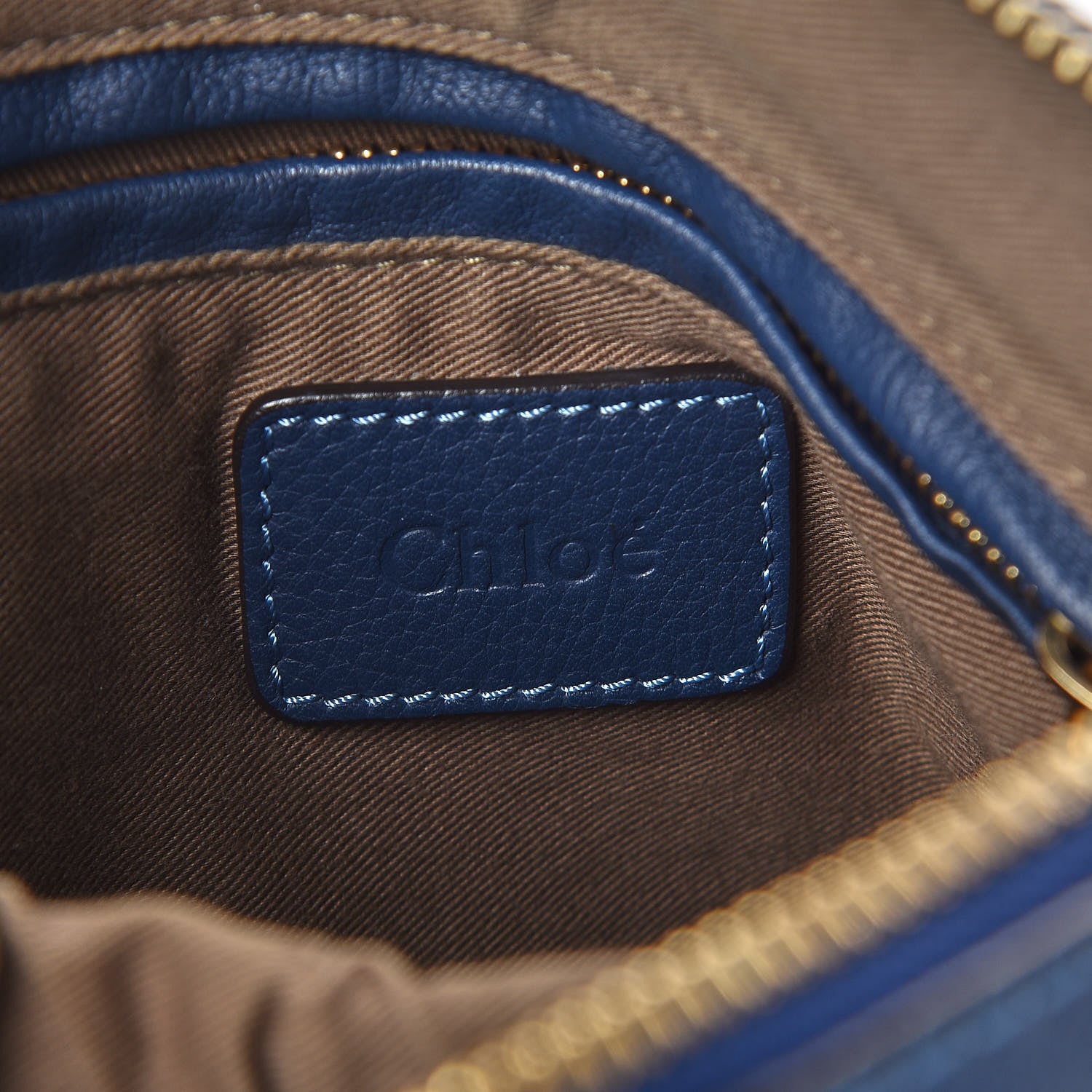 Chloe Calfskin Medium Marcie Satchel Royal Navy 8 of 8