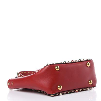Valentino Garavani Vitello Mini Rockstud Rolling Tote Rosso Valentino 4 of 12