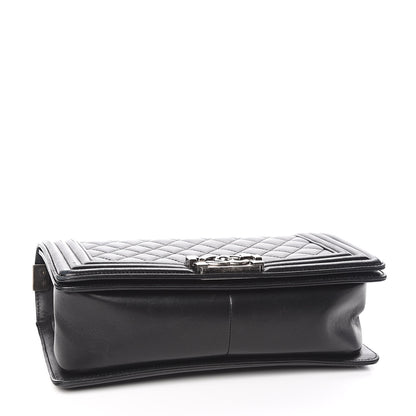 Chanel Lambskin Quilted Medium Boy Flap Black 4 of 13