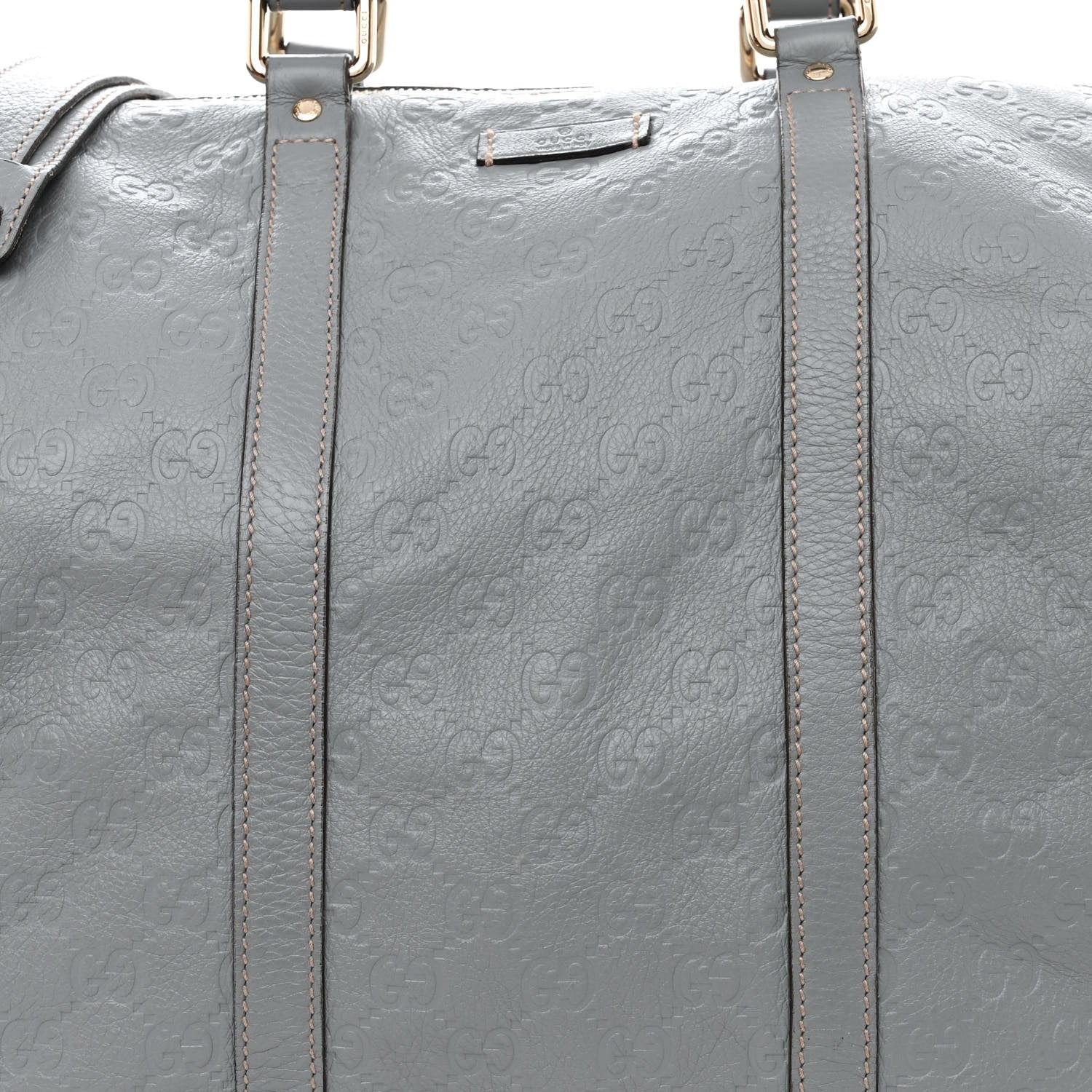Gucci Guccissima Medium Carry On Duffle Light Blue 8 of 16