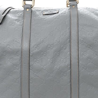 Gucci Guccissima Medium Carry On Duffle Light Blue 8 of 16