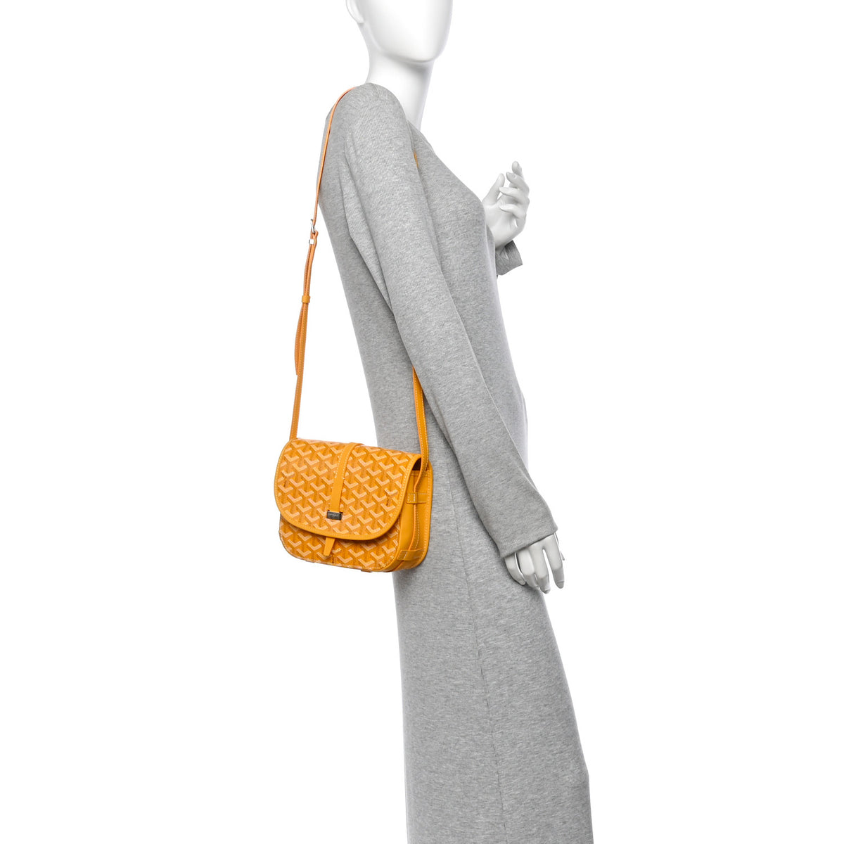 Goyardine Belvedere II PM Messenger Bag Yellow