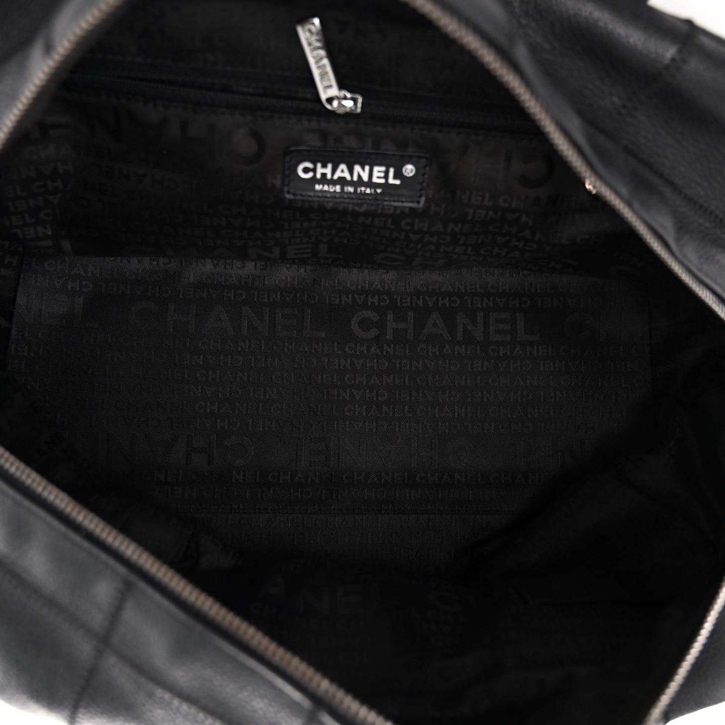 Caviar Square Stitched Bowler Black