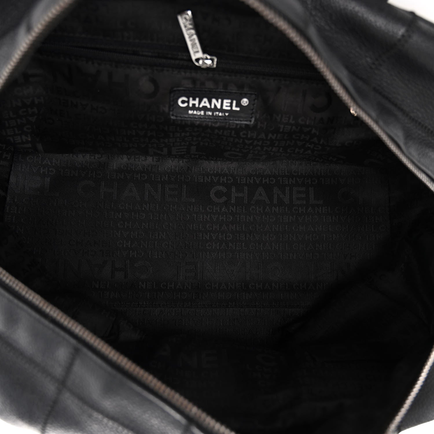 Chanel Caviar Square Stitched Bowler Black 5 of 10