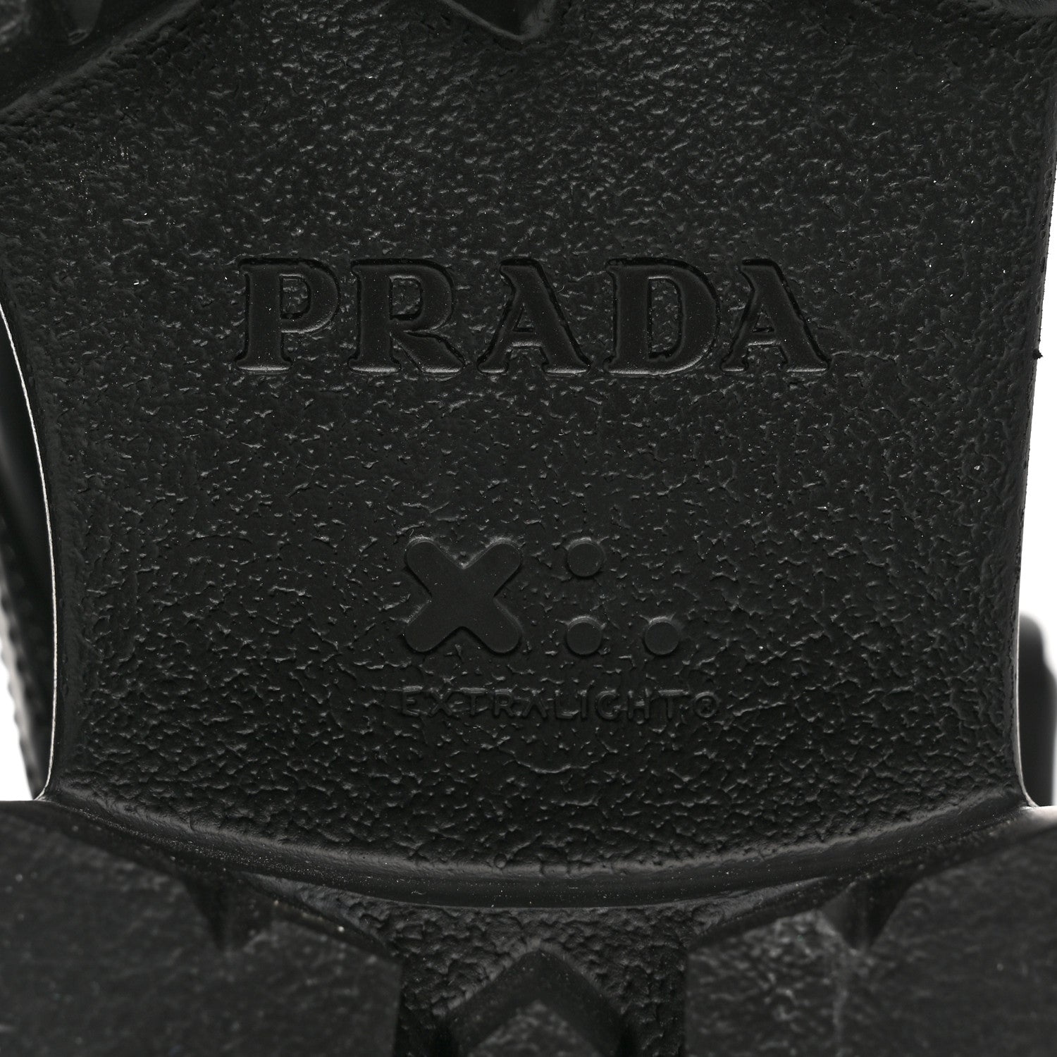 Prada Spazzolato Rois Re-Nylon Metal Triangle Logo Monolith Pouch Pocket 55mm Boots 38.5 Black 8 of 9