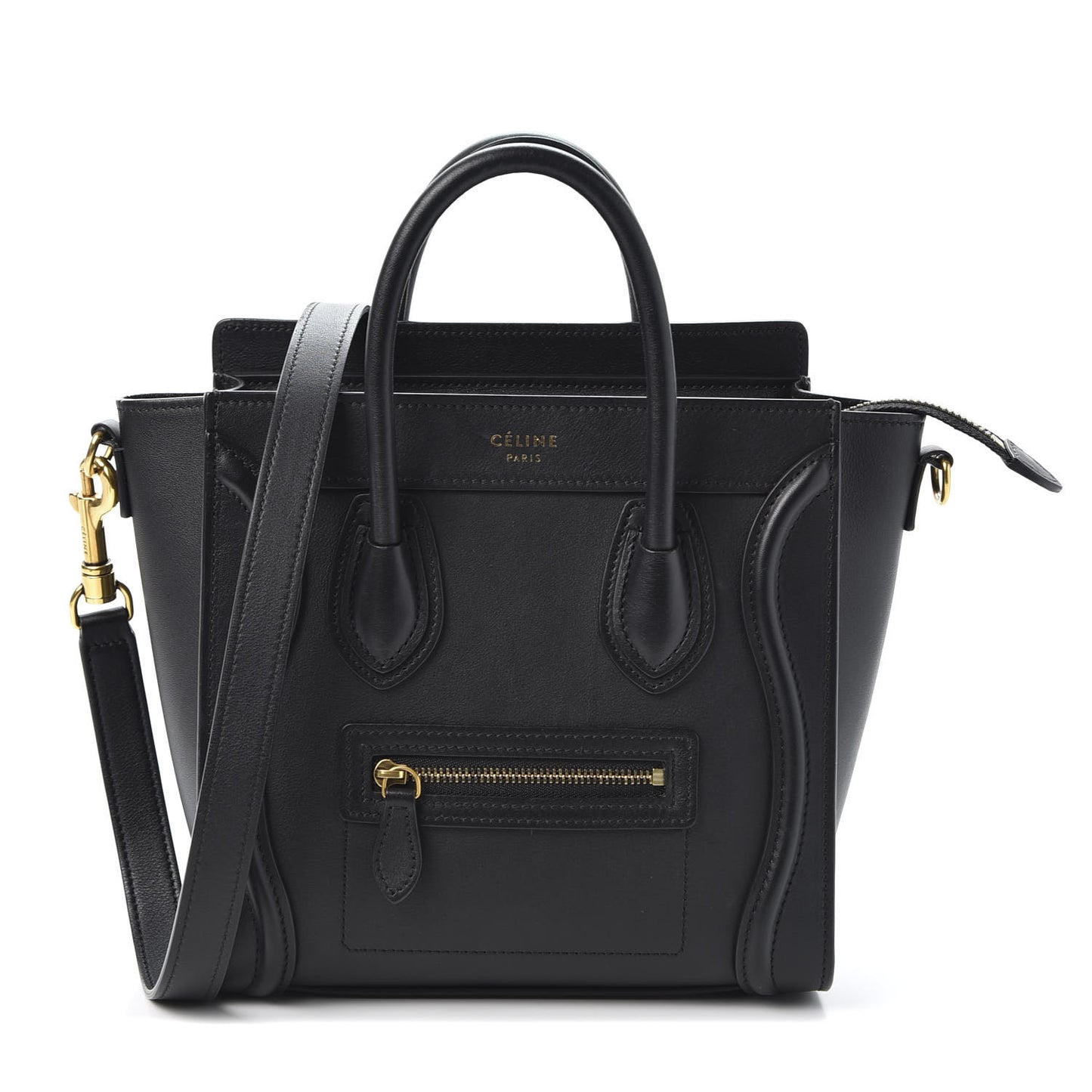 Smooth Calfskin Nano Luggage Black