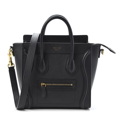 Celine Smooth Calfskin Nano Luggage Black 1 of 9