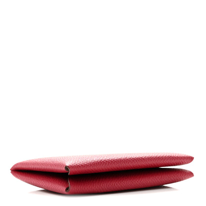 Hermes Epsom Calvi Card Case Rubis 4 of 8