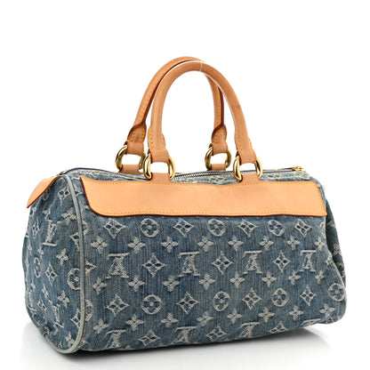 Louis Vuitton Monogram Denim Neo Speedy Blue 3 of 11