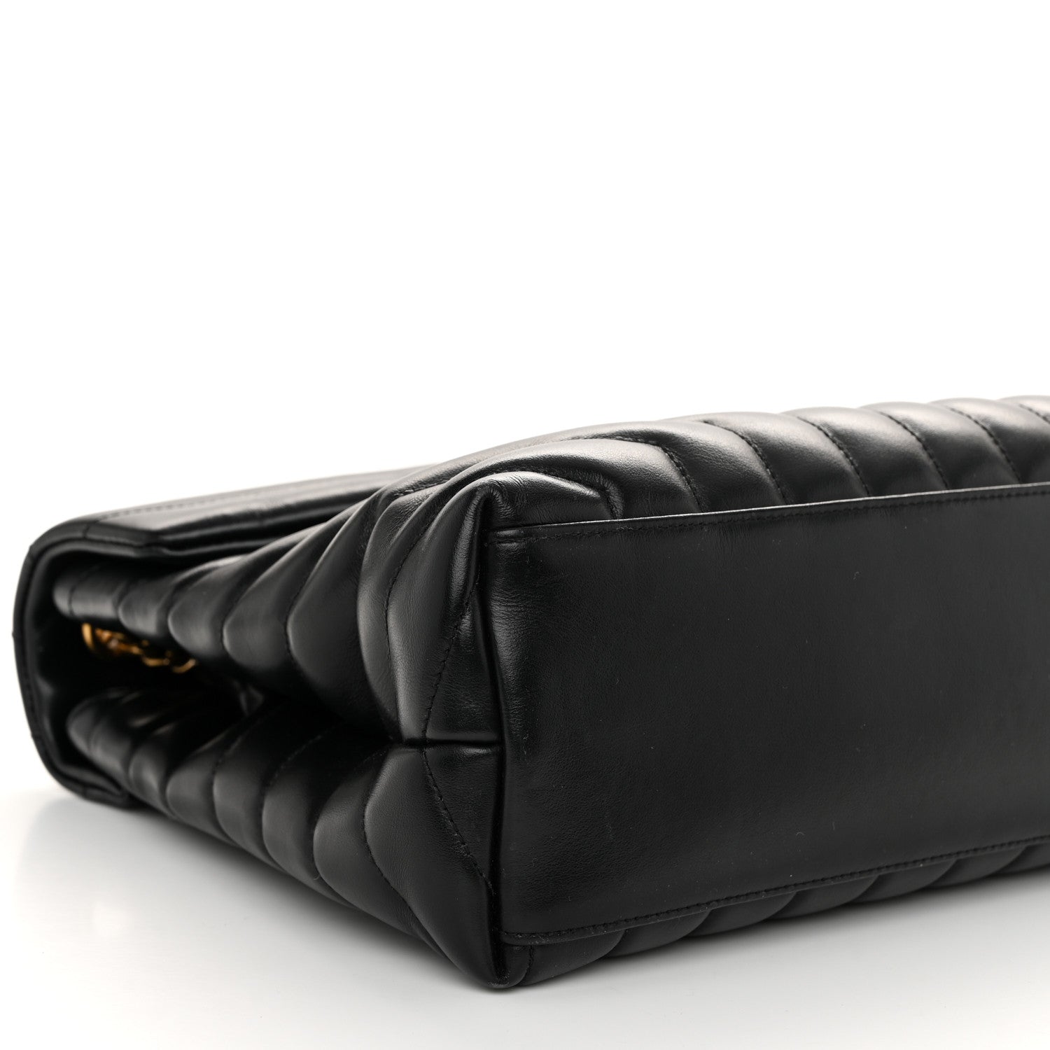 Saint Laurent Calfskin Y Quilted Monogram Medium Loulou Chain Satchel Black 9 of 10