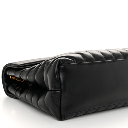 Saint Laurent Calfskin Y Quilted Monogram Medium Loulou Chain Satchel Black 9 of 10