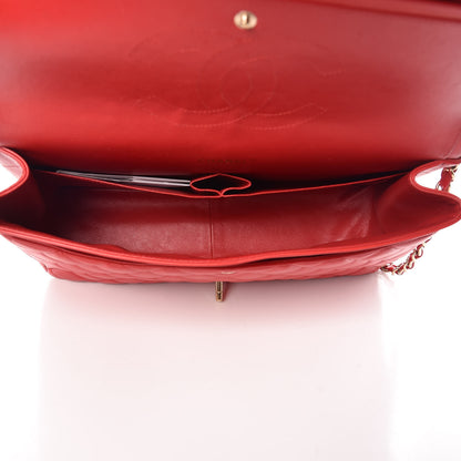 Chanel Lambskin Quilted Maxi Double Flap Red 5 of 15