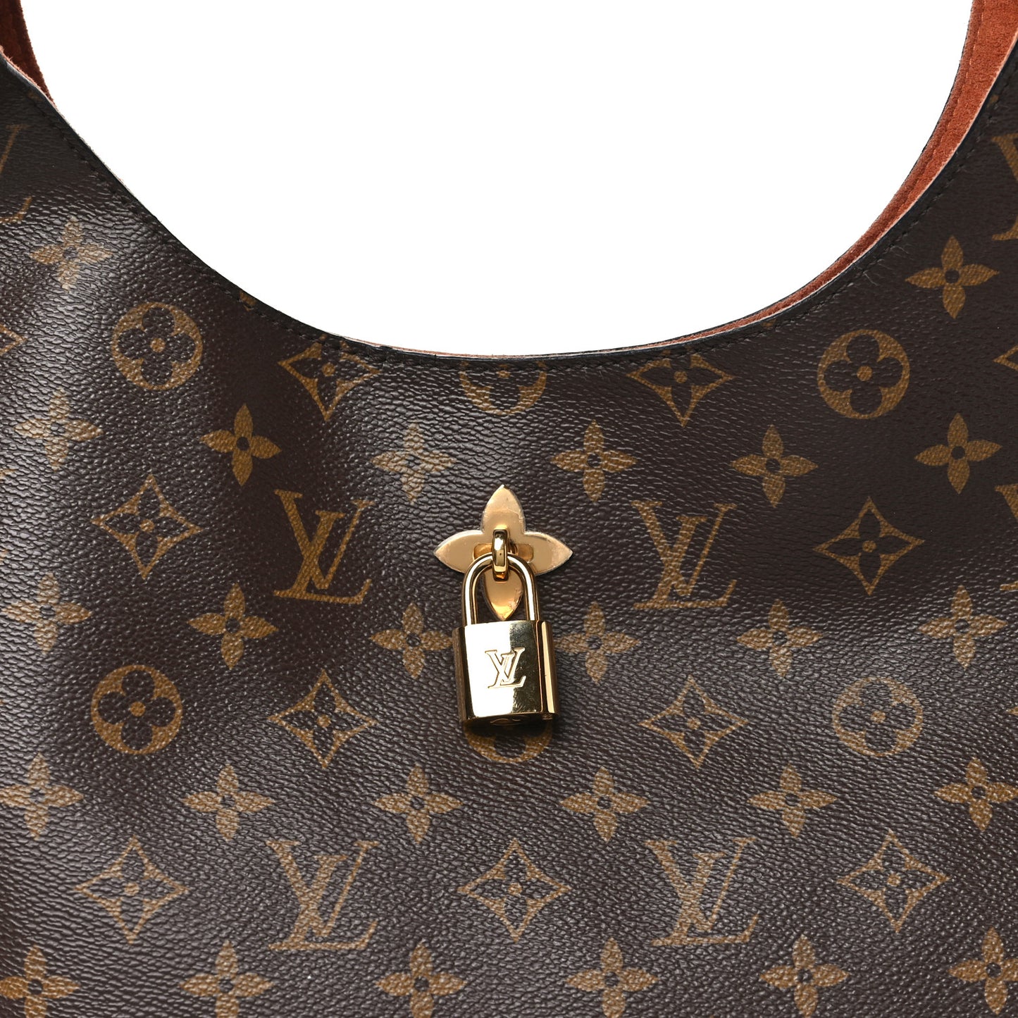 Monogram Flower Hobo Caramel