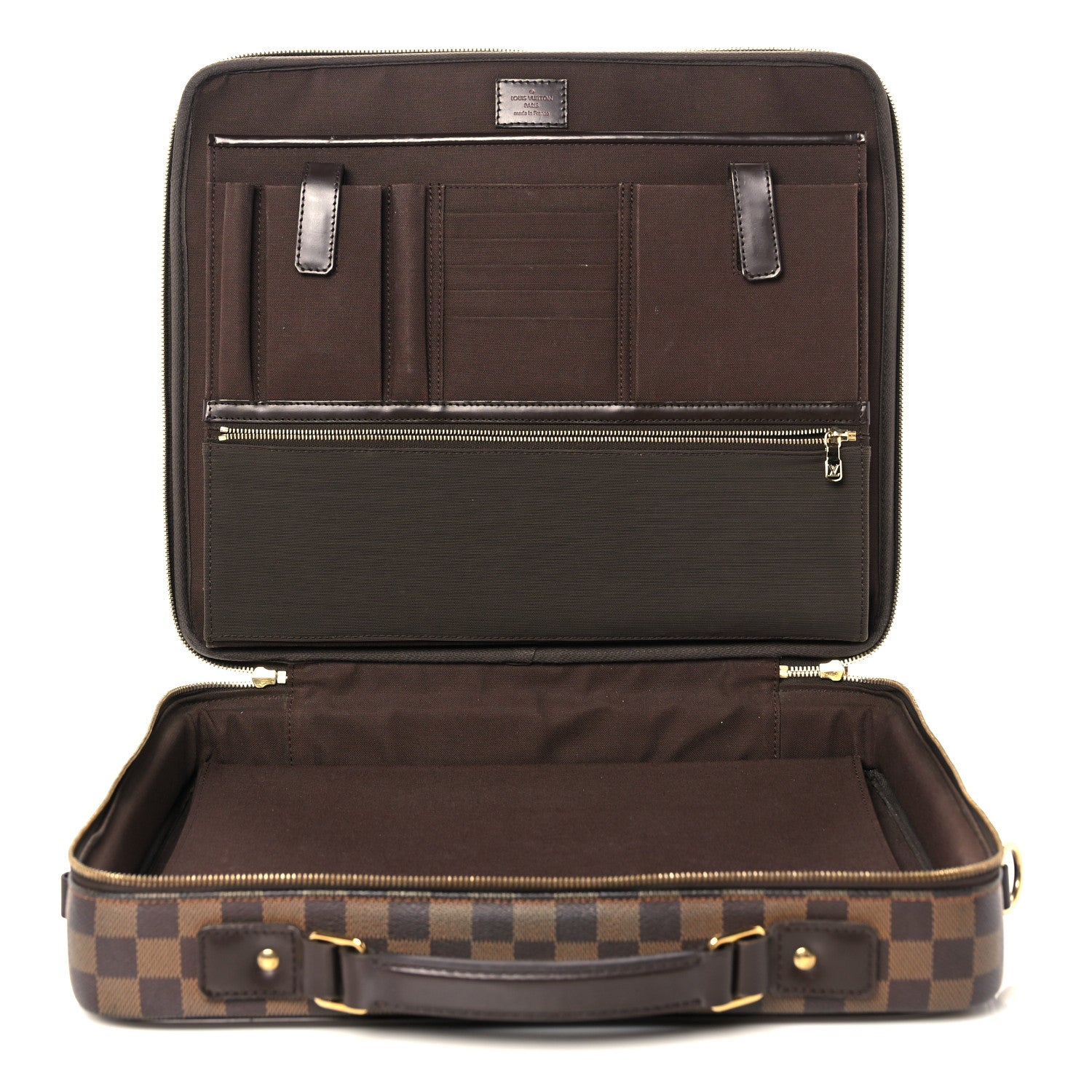 Louis Vuitton Damier Ebene Porte Ordinateur Sabana NM Computer Case 4 of 18