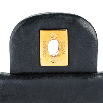 Chanel Lambskin Quilted Small Double Flap Black 6 of 9