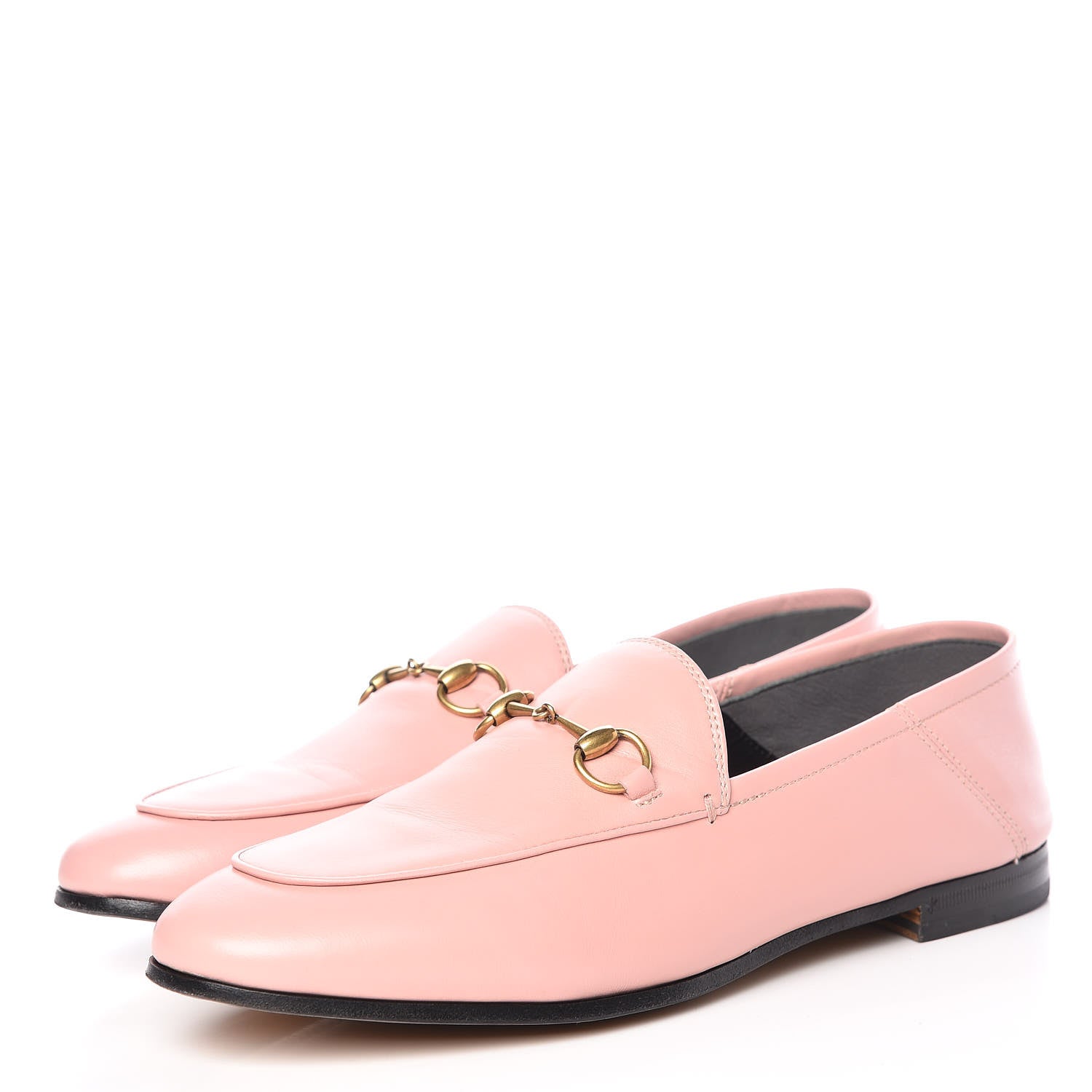 Gucci Lambskin Womens Brixton Horsebit Loafers 39 Perfect Pink 3 of 13