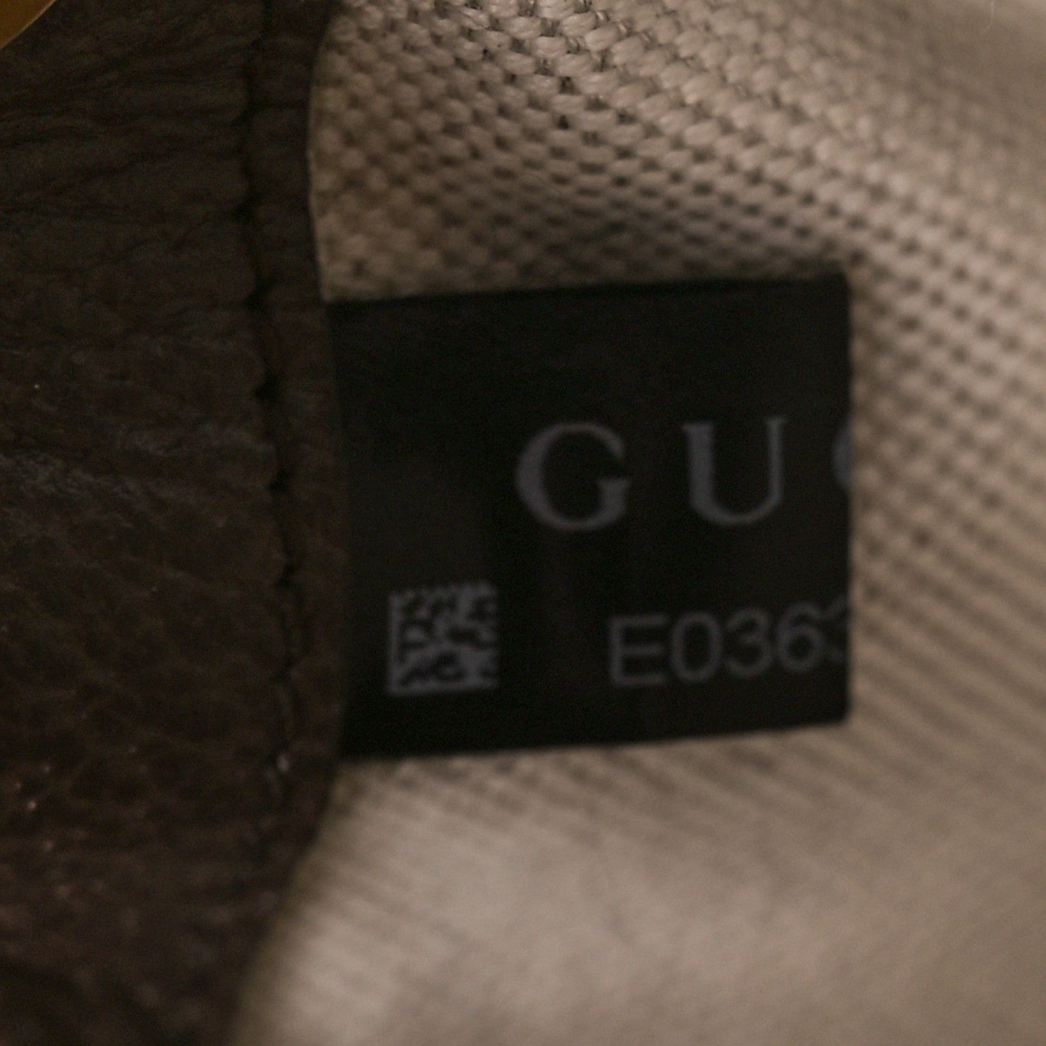 Gucci Monogram Jumbo GG Textured Dollar Calfskin Web Double Buckle Backpack Camel Ebony New Acero 9 of 12