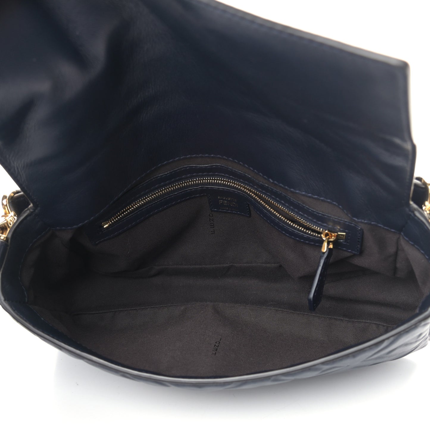 Nappa FF 1974 Embossed Baguette Midnight