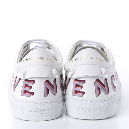 Givenchy Calfskin Logo Womens Urban Street Sneakers 38 White Red 6 of 12