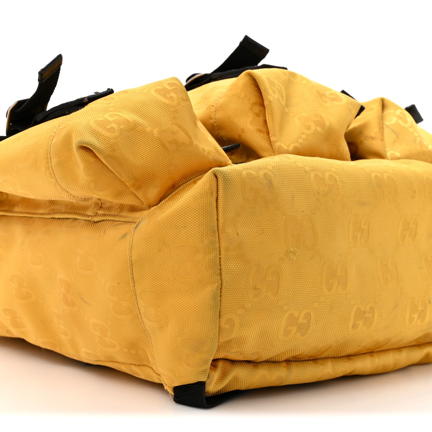 Gucci Econyl Nylon Monogram Off The Grid Utility Pocket Backpack Crop Black 10 of 21