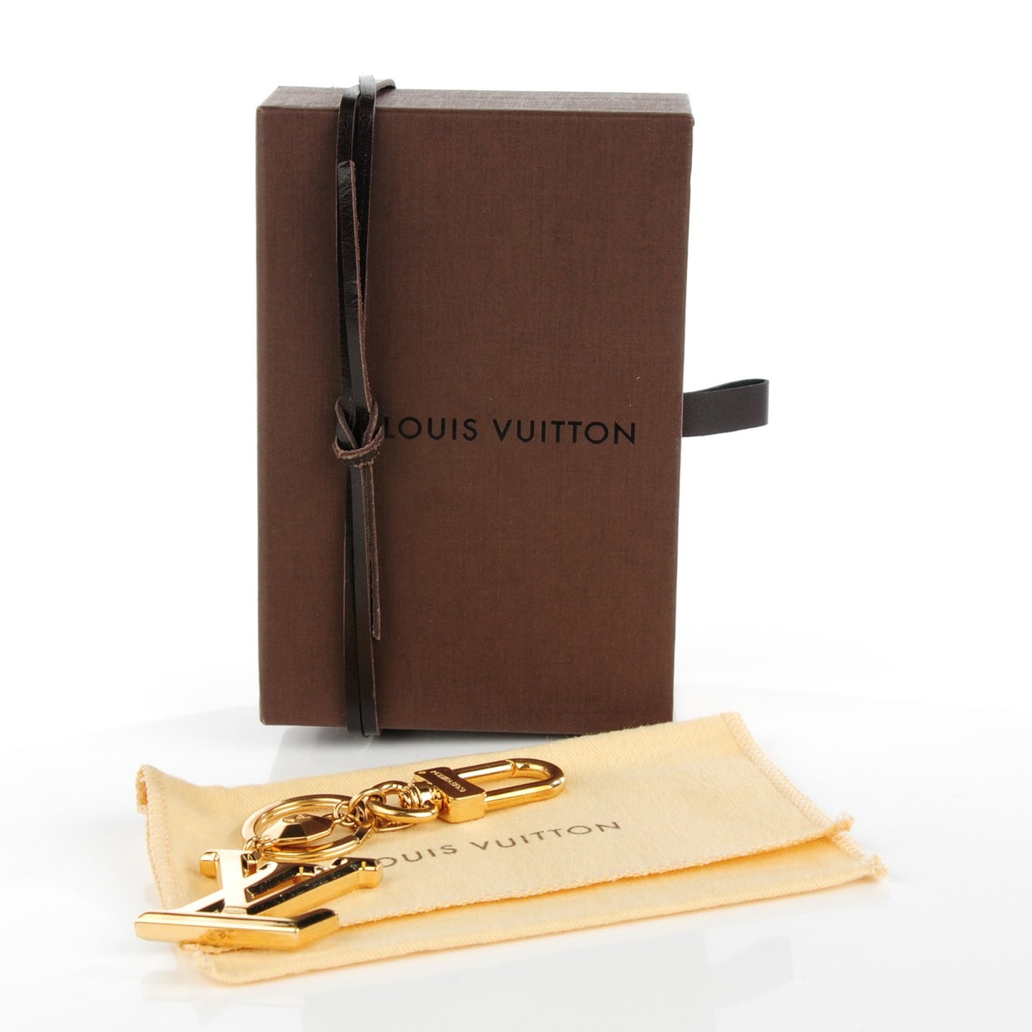 LV Facettes Key Holder Gold