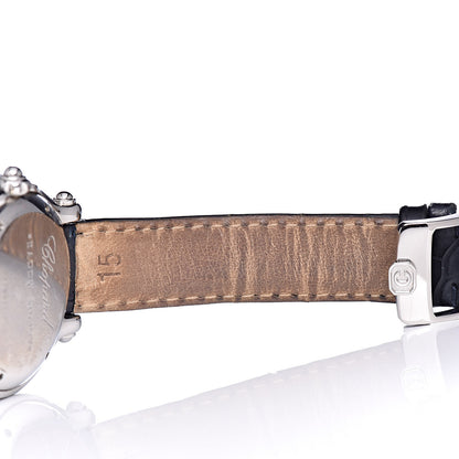Chopard Stainless Steel Alligator Ruby Blue Yellow Sapphire 33mm Happy Sport Fish Quartz Watch Blue 7 of 10