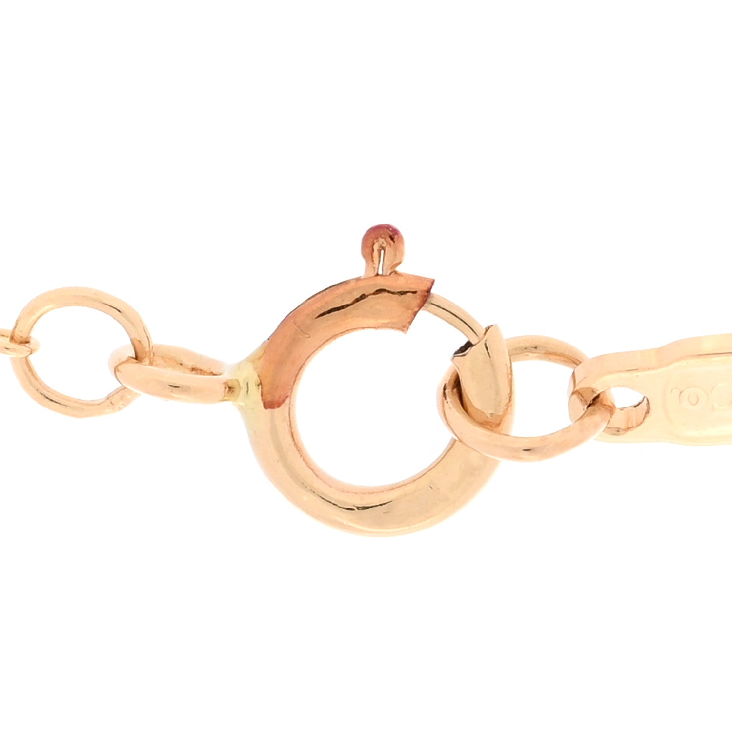 Tiffany 18K Rose Gold Diamond Small T Smile Pendant Necklace 3 of 6