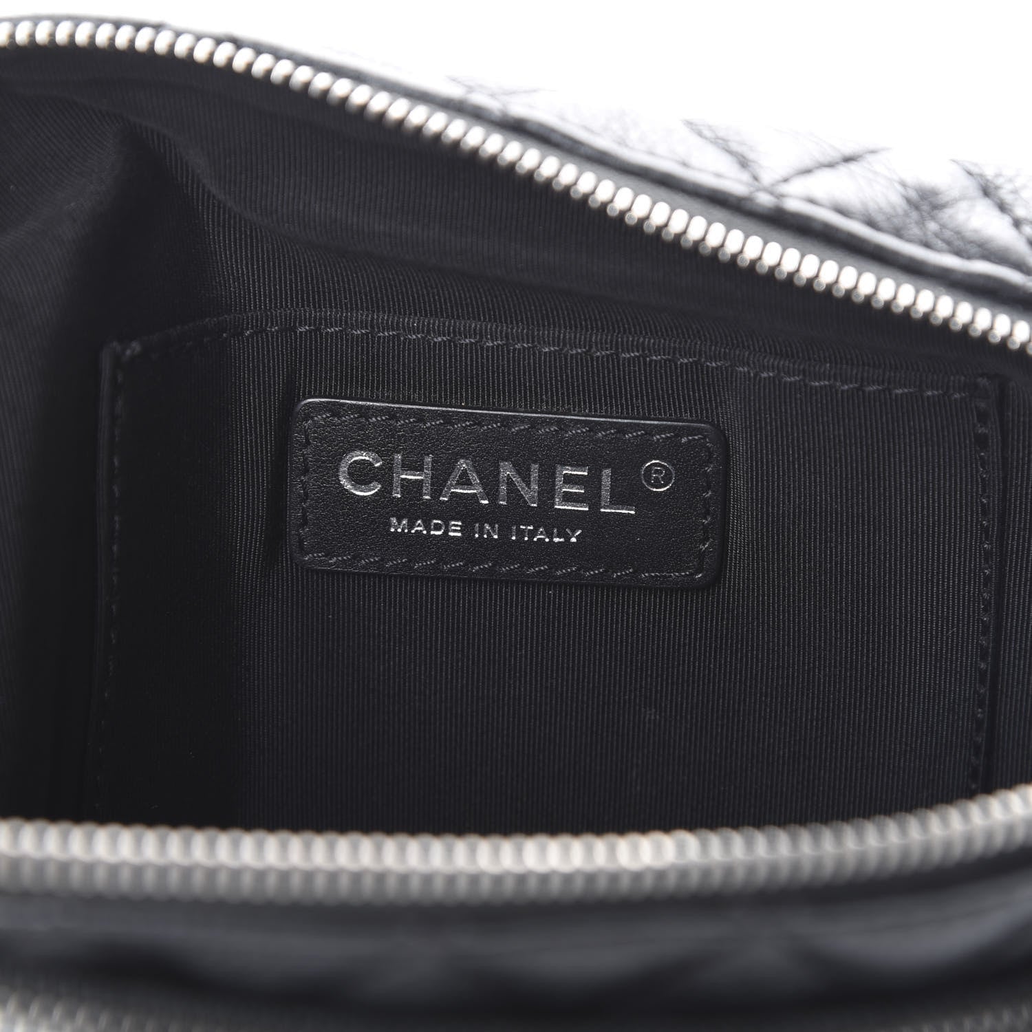 Chanel Calfskin Quilted Waist Bag Black 5 of 9