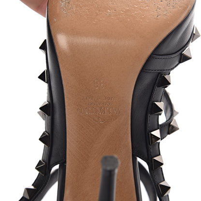 Valentino Garavani X UNDERCOVER Calfskin Rockstud Ankle Strap Pumps 38 Black 7 of 10