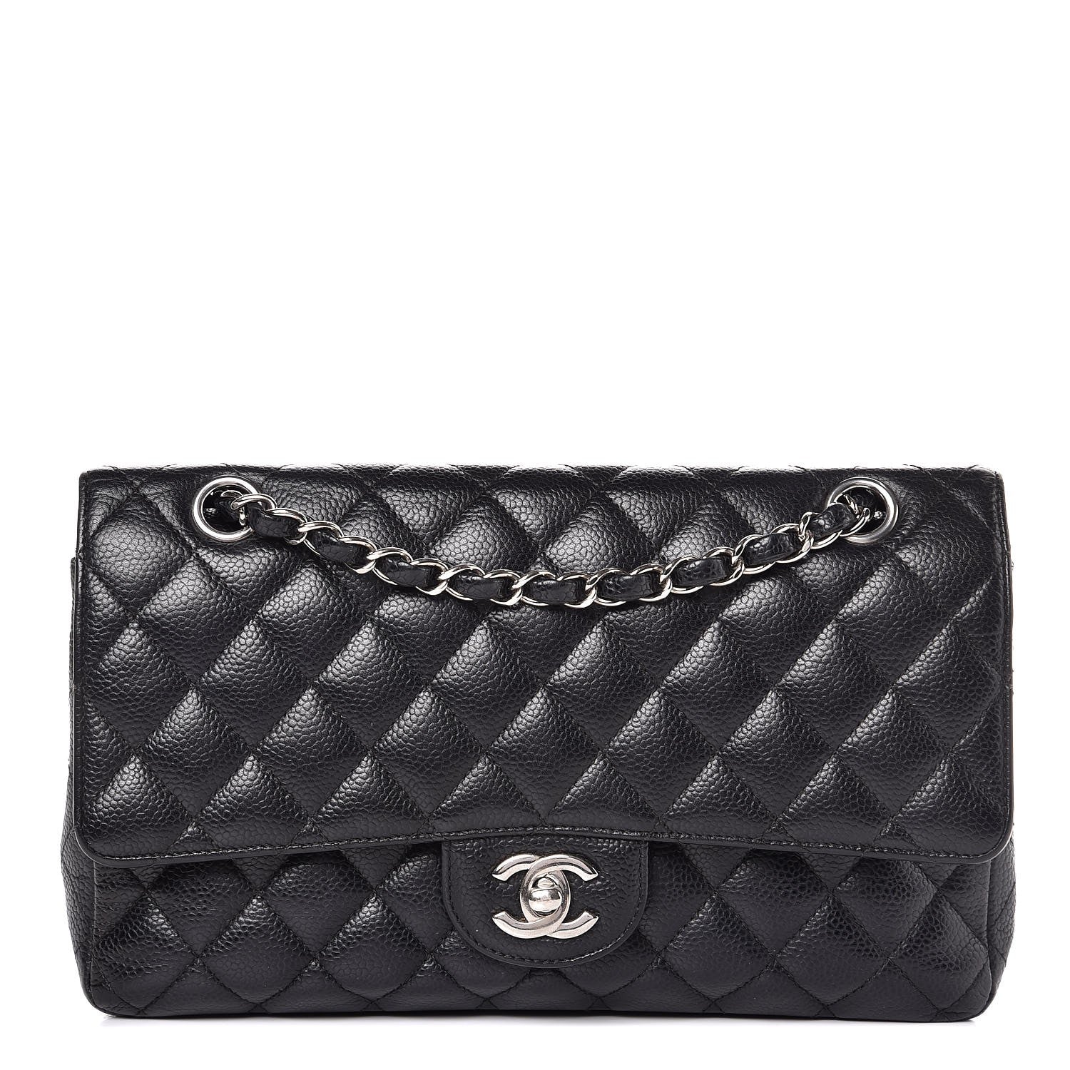 Chanel Caviar Quilted Medium Double Flap Black 1 of 17