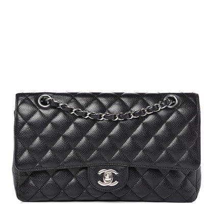 Chanel Caviar Quilted Medium Double Flap Black 1 of 17