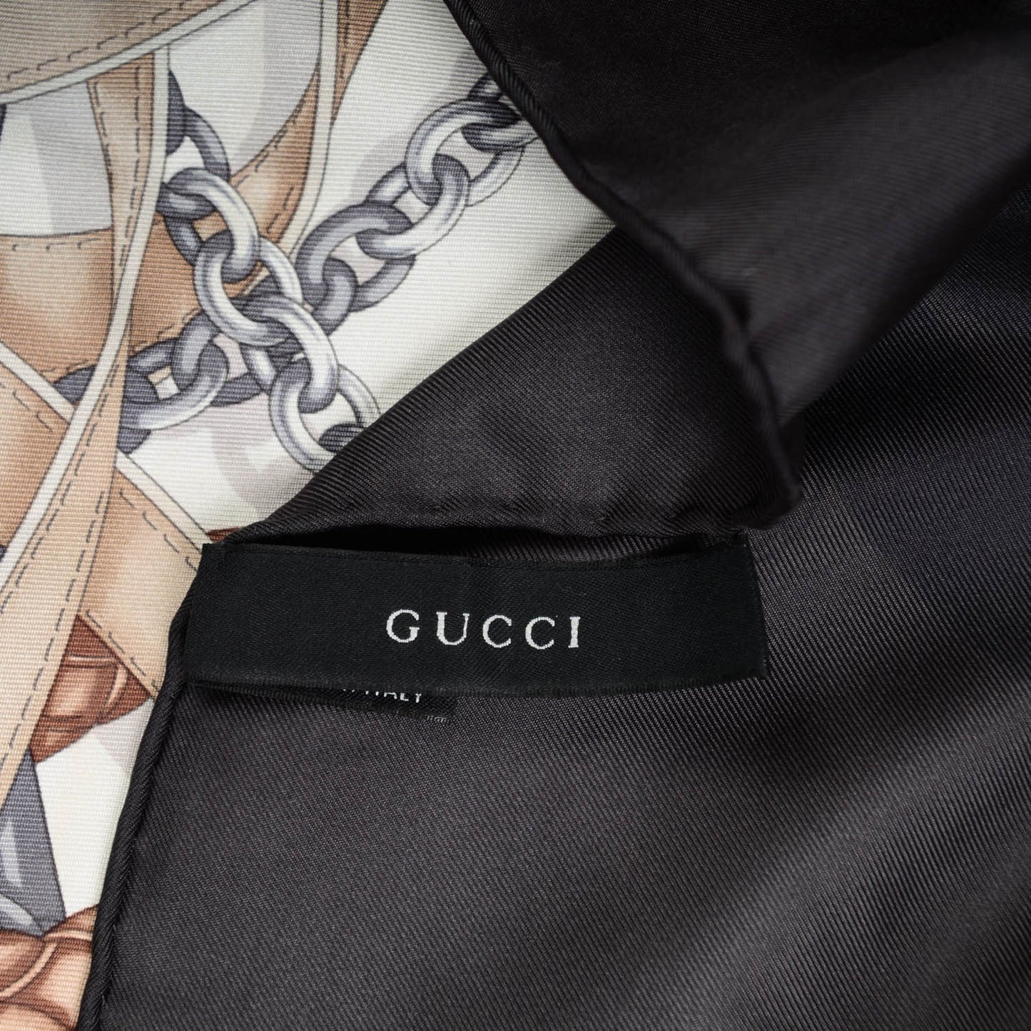 Silk Printed GG Chains Scarf