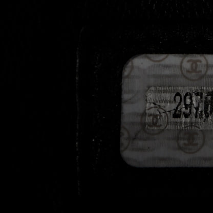 Chanel Calfskin Stitched XL Weekender Black 7 of 9
