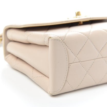 Chanel Lambskin Quilted Mini Trendy Spirit Top Handle Flap Beige 10 of 12