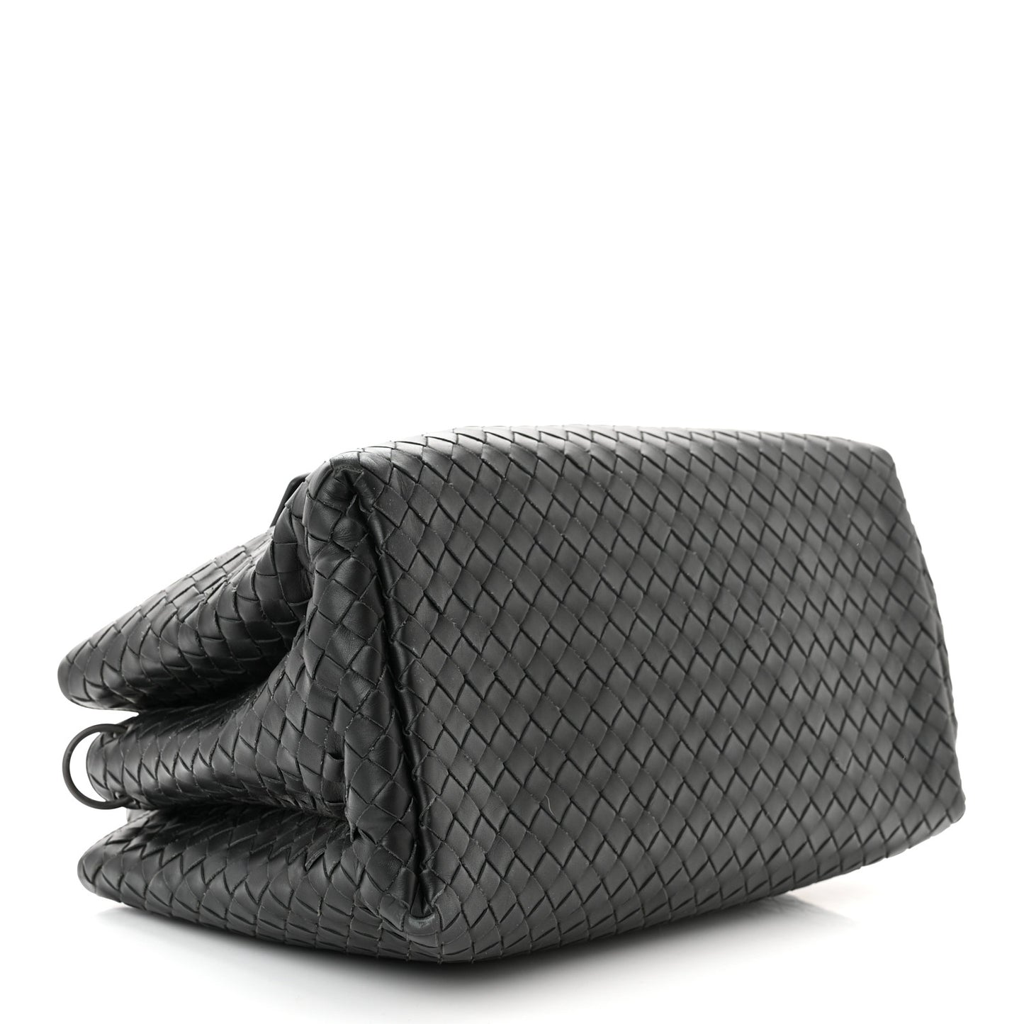 Nappa Intrecciato Small Roma Tote Black