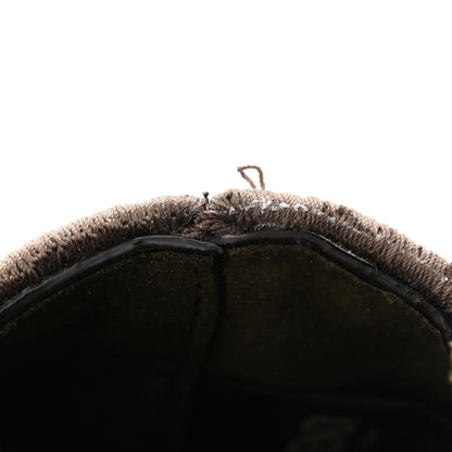 Fendi Chenille Vitello King Plexiglass FF Mini By The Way Top Handle Boston Bag Tortora Nuvola 11 of 11