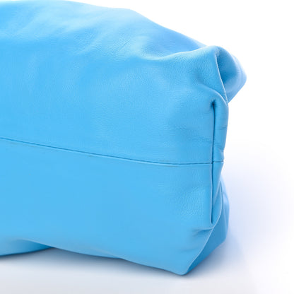 Bottega Veneta Smooth Butter Calf The Pouch Oversized Clutch Sky Blue 9 of 9