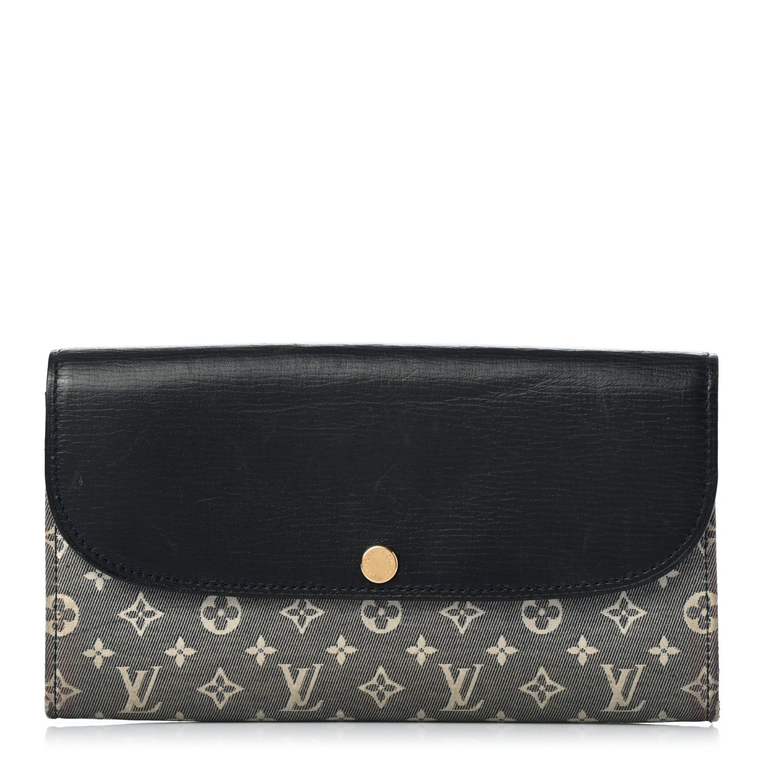 Louis Vuitton Mini Lin Wallet Navy 1 of 10