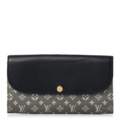 Louis Vuitton Mini Lin Wallet Navy 1 of 10