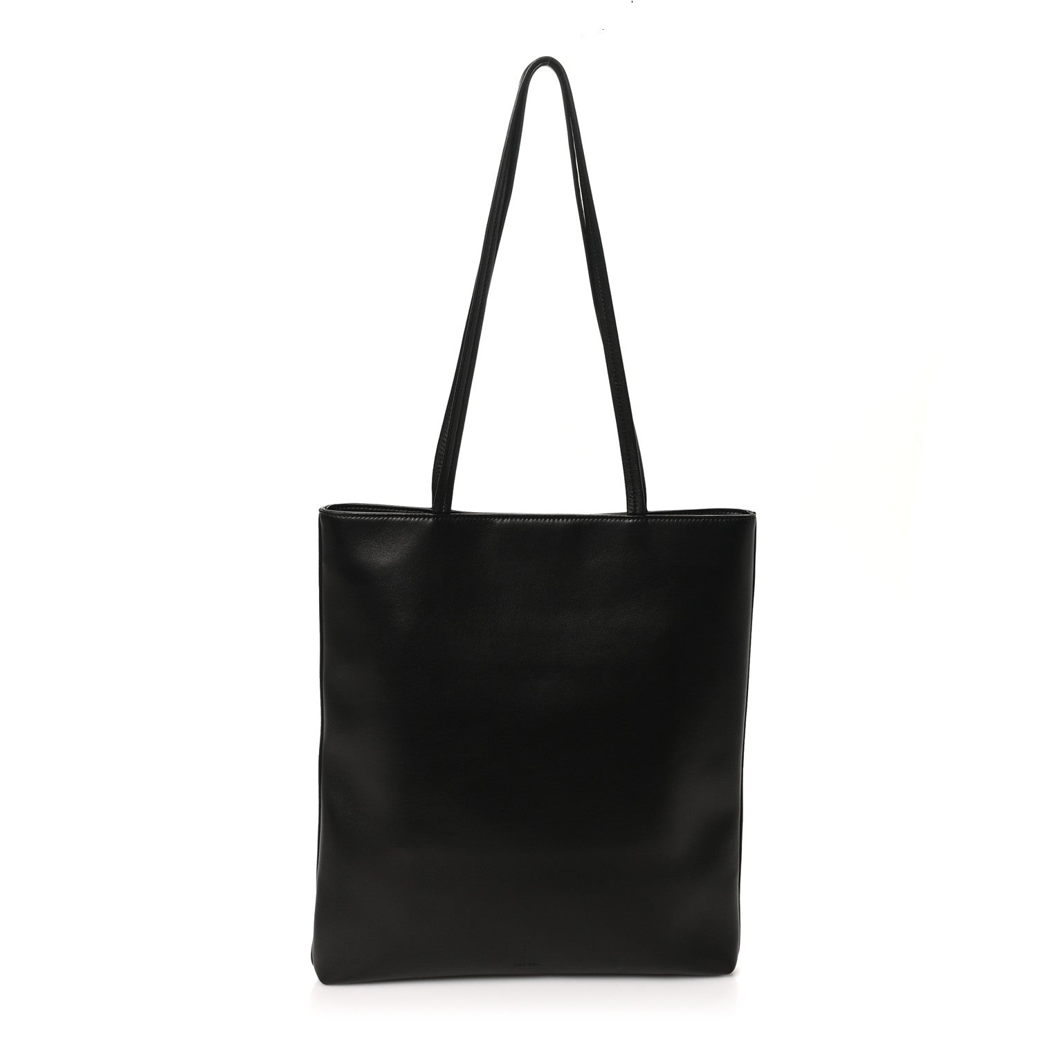 The Row Lambskin Flat Tote Black 1 of 10
