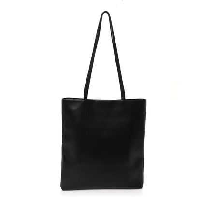 The Row Lambskin Flat Tote Black 1 of 10