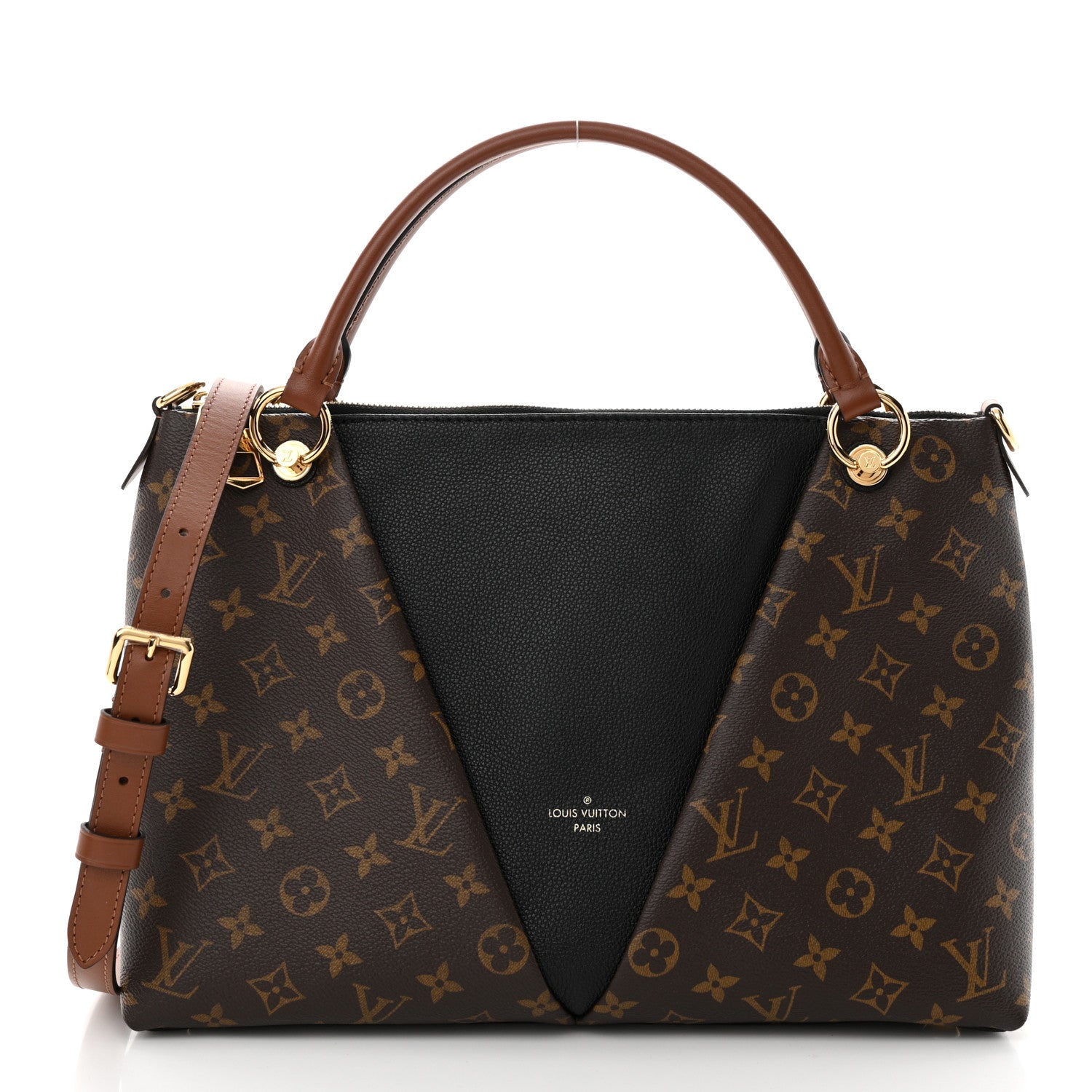 Louis Vuitton Monogram V Tote MM Black 1 of 9