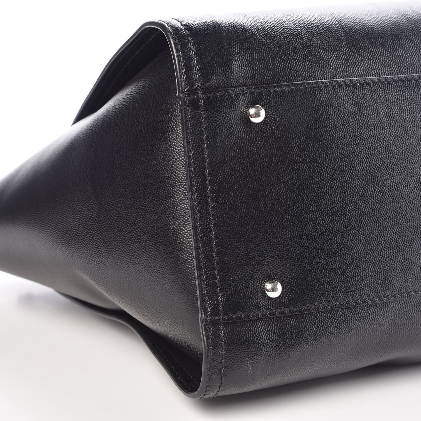 Caviar Medium Studded Deauville Tote Black