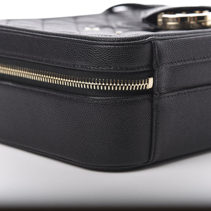 Chanel Caviar Quilted Large CC Filigree Vanity Case Black 9 of 12