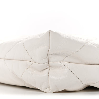 Chanel Shiny Calfskin Quilted Small Chanel 22 White 11 of 11