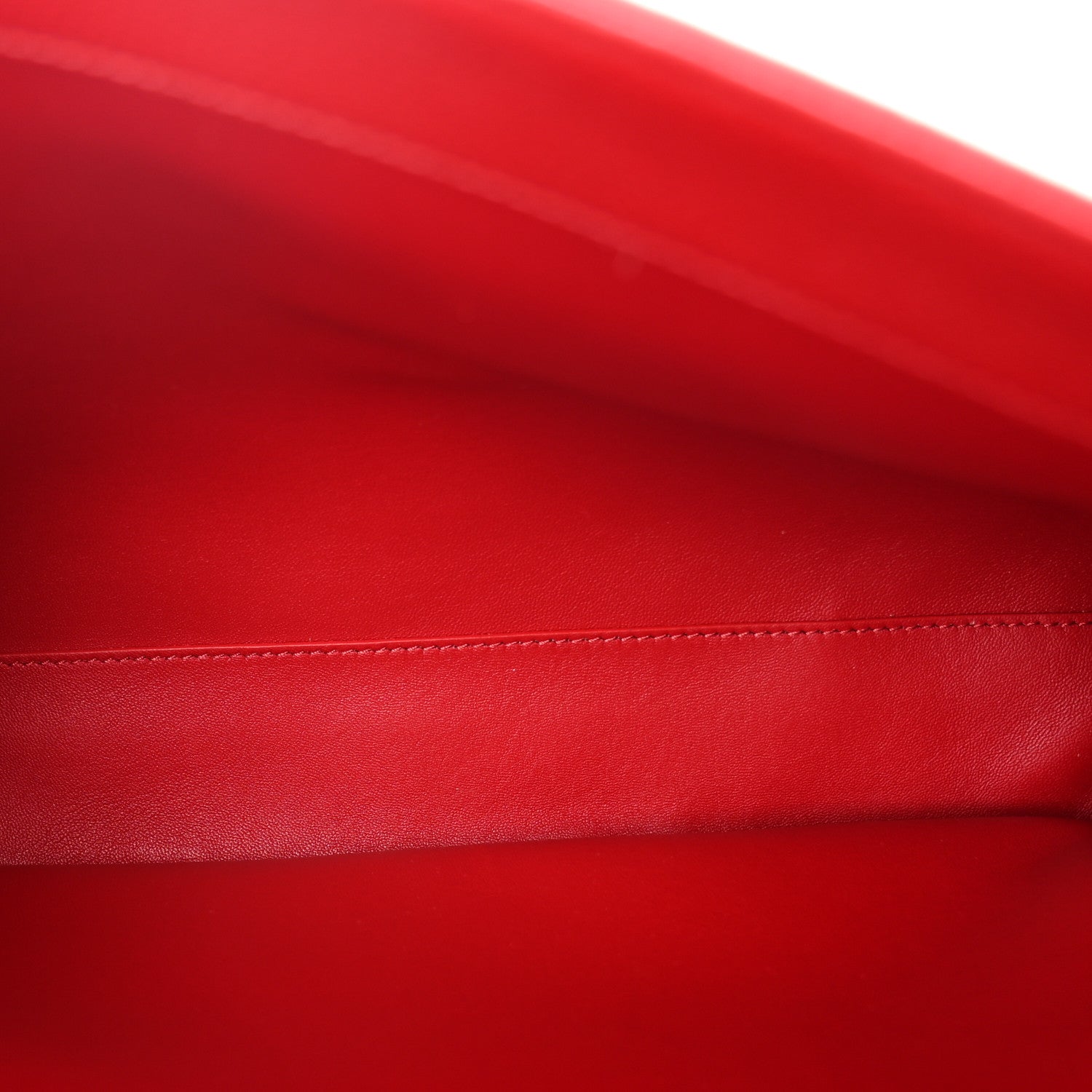 Celine Grained Calfskin Classique 16 Top Handle Bag Red 5 of 10